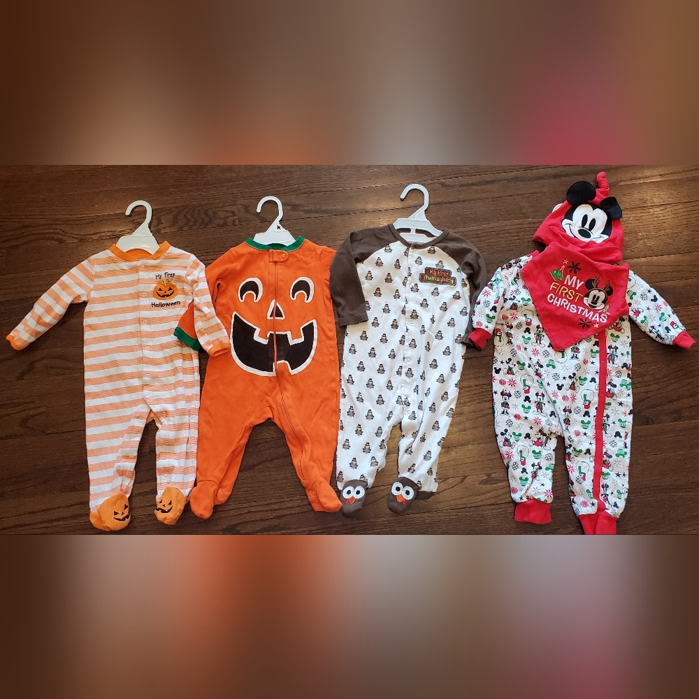 Lot of Baby My First Holidays Pajamas- 9-12M